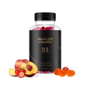검은 소녀 비타민 - 비타민 D3 Gummies, 면역, 에너지 및 뼈 지원, 2000IU (50mcg) 비타민 D, 서빙 당 글루텐 무료 비타민 D Gummies