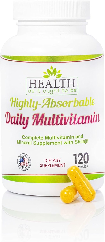 높게 될 것이다 그것으로 건강|Shilajit, MethylB12, Methylfolate 및 비타민 K2 MK7 보충교재를 가진 호박색 매일 Multivitamin | 120의 캡슐