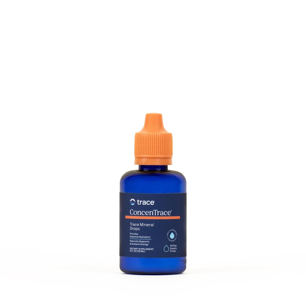 Trace Minerals ConcenTrace Trace Mineral Drops - 뼈 및 관절 지원을위한 액체 보충 - 보조 Hydration & Electrolyte Restoration - Unflavored, 2 fl oz (24 서빙)