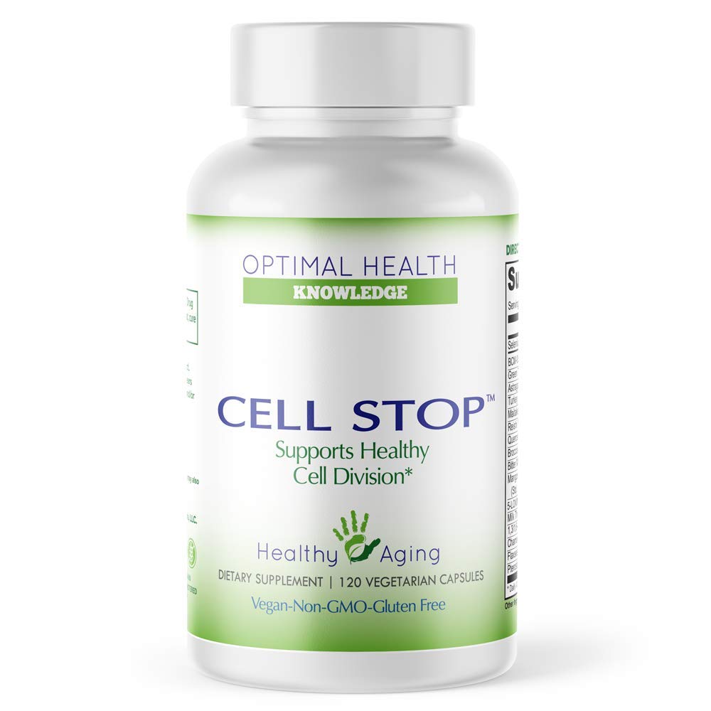 CELL STOP - 강력한 세포 사업부 지원, 번식 혼합은 Curcumin, Green Tea, Reishi Mushroom, Turkey Tail Mushroom, Broccoli 추출물, 1,3/1,6 Beta Glucan 및 기타 120 Veggie 캡슐을 포함합니다