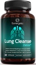 Sunergetic Premium Lung Support Supplement - Mullein Leaf, NAC, Bromelain 및 Boswellia-Lung 건강 공식, 호흡 및 기관지 건강-60 캡슐을 가진 Lung Cleanse & Detox 보충