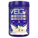 Vega Protein Made Simple Protein Powder, Vanilla - Stevia Free, Vegan, Plant Based, Healthy, Gluten Free, 여성 및 남성용 완두 단백질, 9.2 oz (패키지 May Vary)