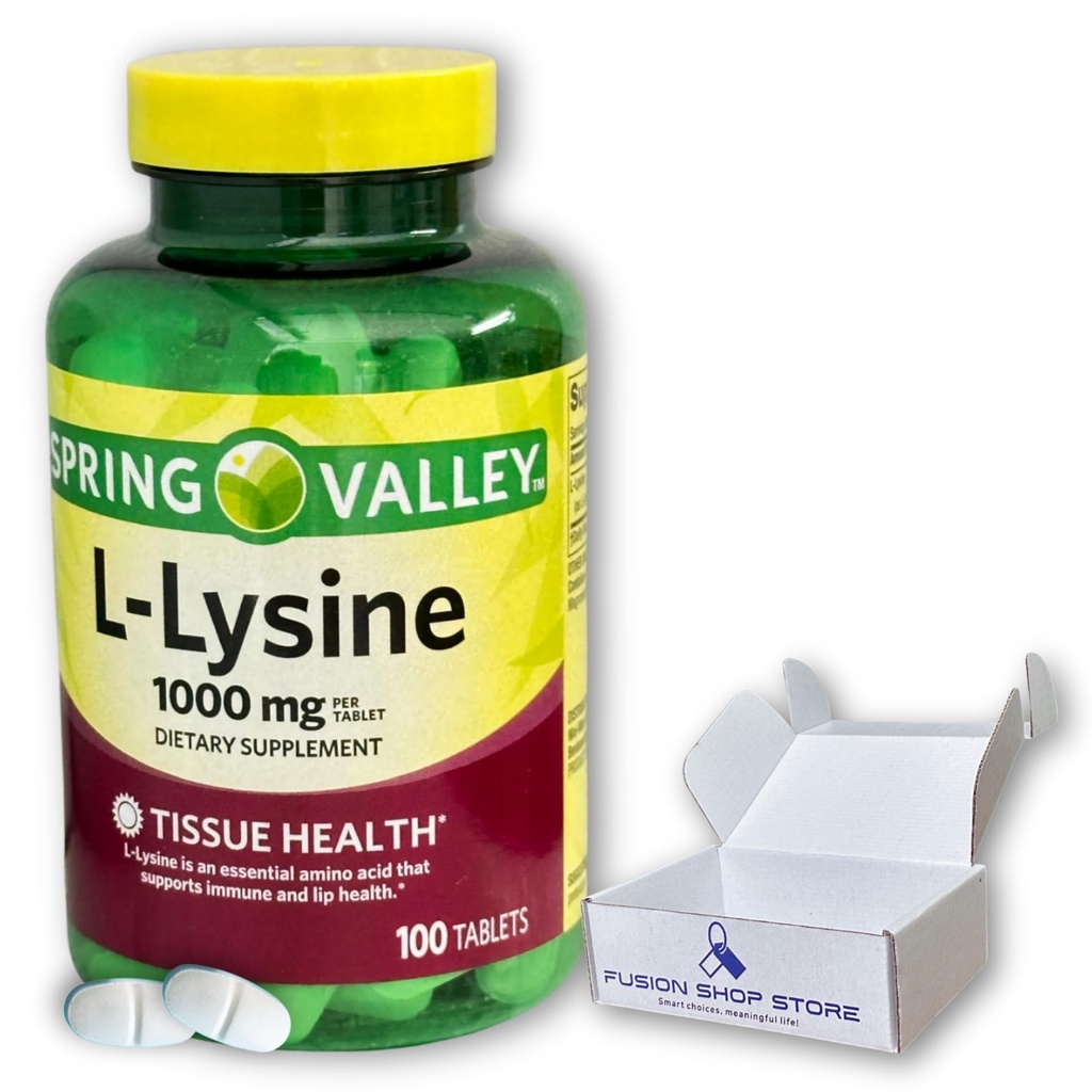 L lysine 1000mg- 필수 아미노산 정제, 100ct (1의 포장)