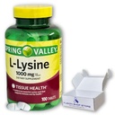 L lysine 1000mg- 필수 아미노산 정제, 100ct (1의 포장)