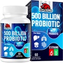 남성, 500 억 CFU 및 소화 건강 + 4 유기 Prebiotic 섬유에 대 한 12 남성 프로 바이오 틱, 소화, Gut, 면역 건강, Bloating, 가스, 에너지 지원, 선반 안정 - 60 캡슐