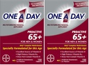 1 일 Proactive 65 +, 남성 및 여성 다비타민, 비타민 A, 비타민 C, 비타민 D 및 이마네 건강 지원 *, 칼슘, 엽산 및 기타, 정제 150 개 (팩 2)