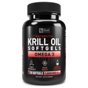 남극 Krill 오일 1000mg (120 Softgels) 오메가 3 물고기 오일 보충 EPA, DHA 및 Astaxanthin - 관절, 뇌 및 남성과 여성을위한 심장 지원