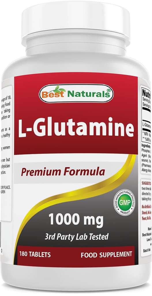 운동 (Non-GMO) 정제, 180 조사를 위한 제일 자연적인 L 글루타민 1000mg 연료