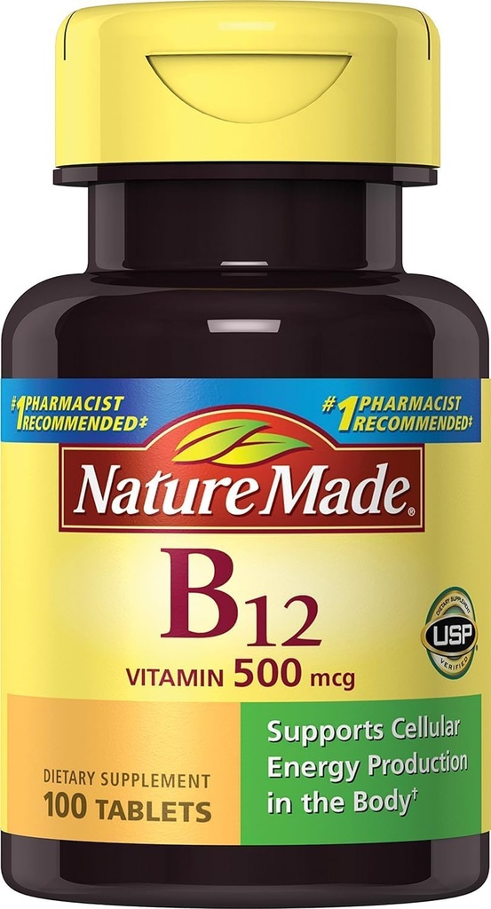 자연 만든 비타민 B-12 500 mcg 정제 100 ea (패치 2)