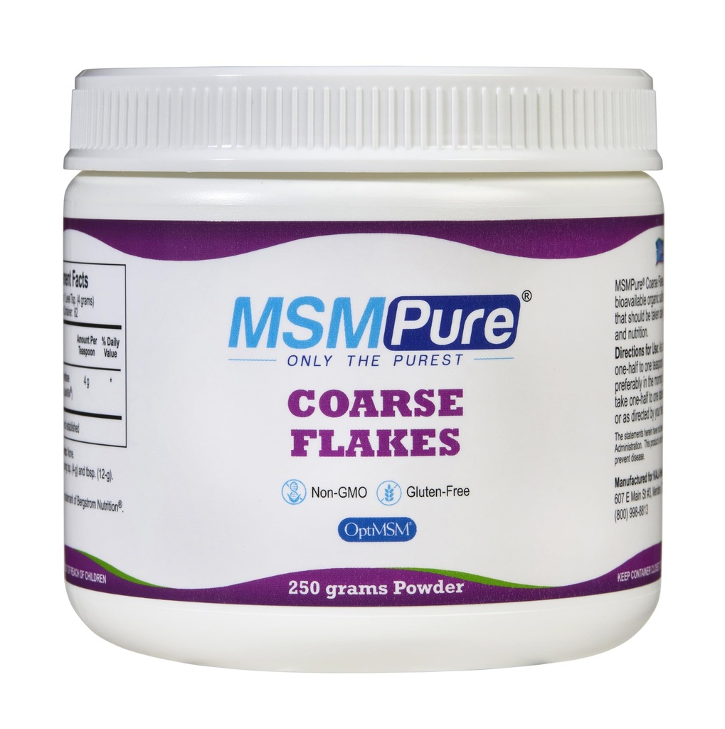 KALA HEALTH MSMPure Coarse MSM 분말 조각 – 합동 건강, 피부 외관 및 머리 & 못 지원 – 8.8 oz, 유기 황후를 위한 미국 Made MSM