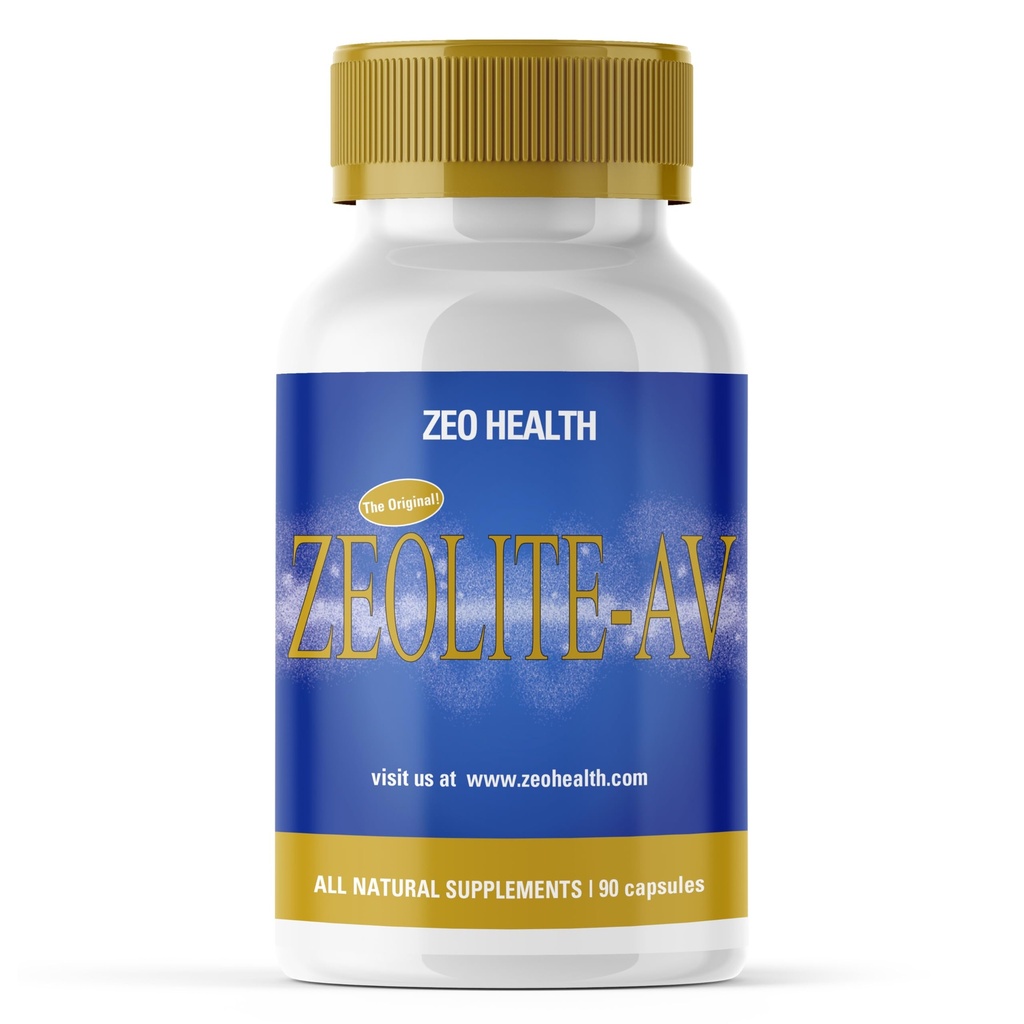ZEOLITE-AV 캡슐 | Humic Acid의 유력한 면역 체계 부스터 | Restore Trace Minerals, Replenish Electrolytes, & Toxins 제거 | Energy, Restful Sleep, & Alleviates Brain Fog (90 Count)