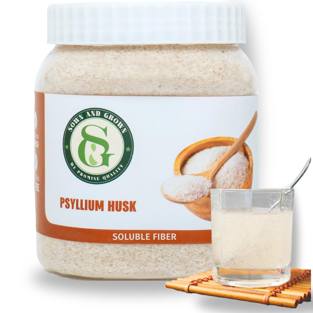Psyllium Husk 전체, 12 Ounce - 전체 Husk 섬유 보충, Vegan, 설탕 또는 인공 감미료, 비 GMO, 글루텐 무료