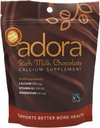 Adora 프리미엄 비타민 D3 마그네슘과 칼슘 보충, 500 mg, 우유 초콜렛, 30 조사