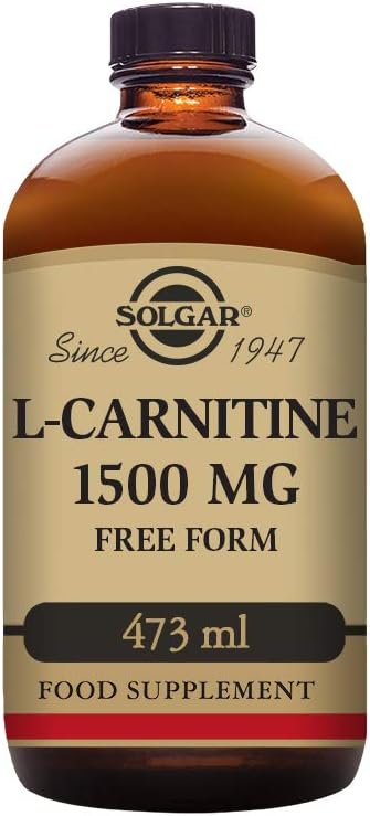 Solgar L-Carnitine 1500 mg 액체, 16 oz. - 자연 레몬 맛 - 심장 건강 - 에너지, 대사, 운동 내구시간 및 회복 지원 - 비 GMO, Vegan, 글루텐 & 낙농장 무료 - 약 31 서빙