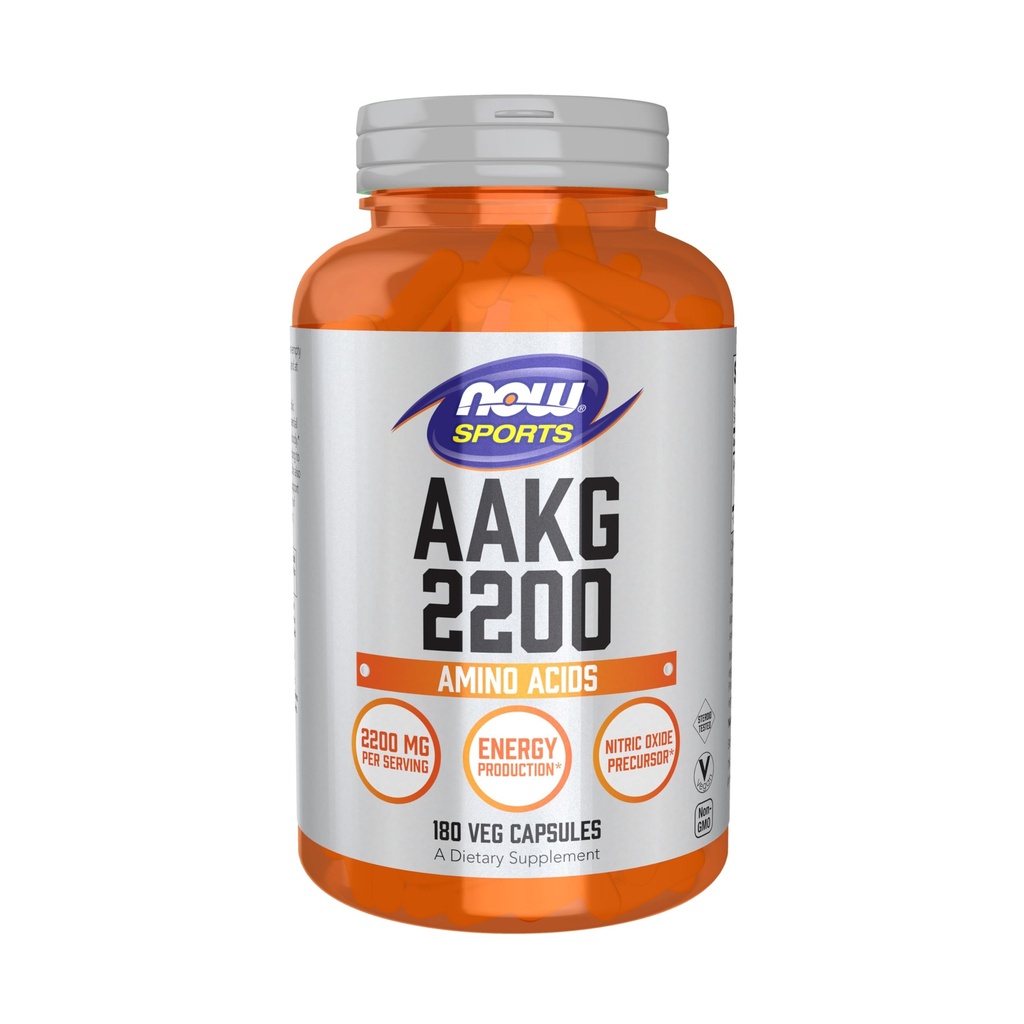 지금 스포츠 AAKG 2200의 아르기닌, 에너지 생산, 180의 볼트 캡슐