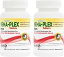 NaturesPlus Hema-Plex Iron - 60 느슨한 정제, 팩 2 - 총 혈액 건강 - 85 mg 킬레이트 철 - 비타민 C 및 Bioflavonoids - 비 GMO, 채식 및 글루텐 무료 - 120 총 서빙