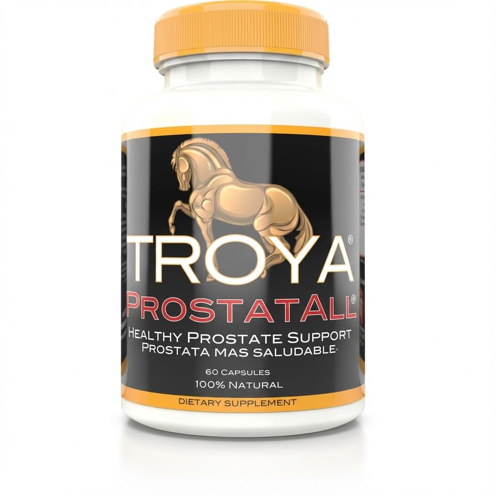 TROYA 보충 – 톱 Palmetto, 아연, 스팅 Nettle & 호박 씨앗 추출 – 60 캡슐 – 지원 전립선 건강 및 유린 기능