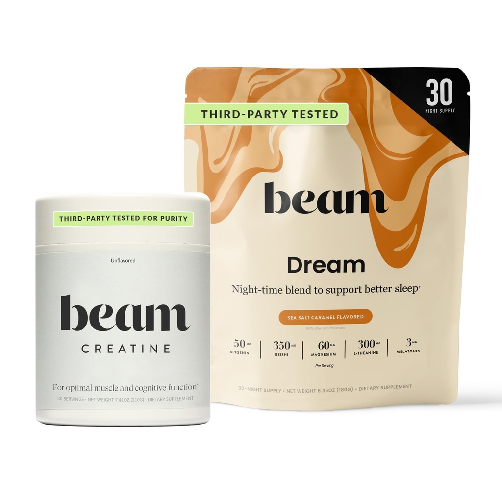 광속 꿈 잠 분말 & 크레아틴 뭉치, 제 3 자 시험된 자연적인 잠 원조 & Micronized Creatine Monohydrate를 가진 회복 보충교재, 근육 힘, 에너지를 위한 unflavored 순수한 크레아틴 분말