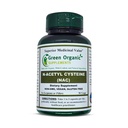 녹색 유기 보충제 N-Acetyl Cysteine (NAC), 90 VCaps, 높은 흡수성, 비 GMO, 글루텐 - 무료 | 밸런스 면역 체계 및 지원 건강 (팩 1)