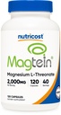 Magtein 2000mg, 120 캡슐 - 비 GMO, 글루텐 무료, 채식 친화적 인