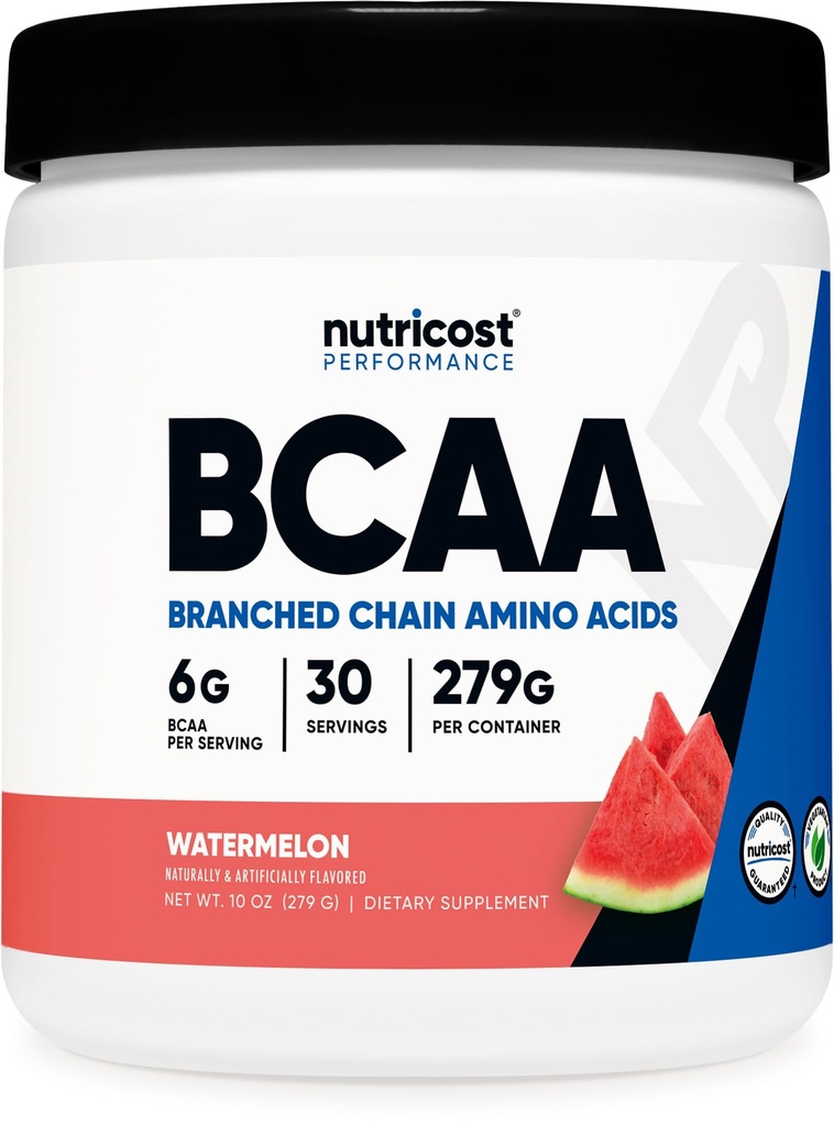 Nutricost BCAA 분말 (수박, 30 서빙) - 최선 2 : 1 : 1 비율