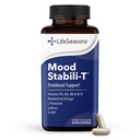 LifeSeasons - Mood Stabili-T - 긍정적 인 무드 부스터 - 향상된 칼로리와 행복 - 휴식과 균형 잡힌 마음 - Rhodiola, Ginkgo Biloba 및 비타민 D3 - (60 캡슐) 포함