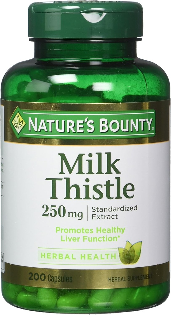 자연의 Bounty 우유 이틀 250 mg 캡슐 200 ea (팩 2)