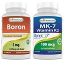 붕소 5 mg & MK-7 비타민 K2 100 mcg