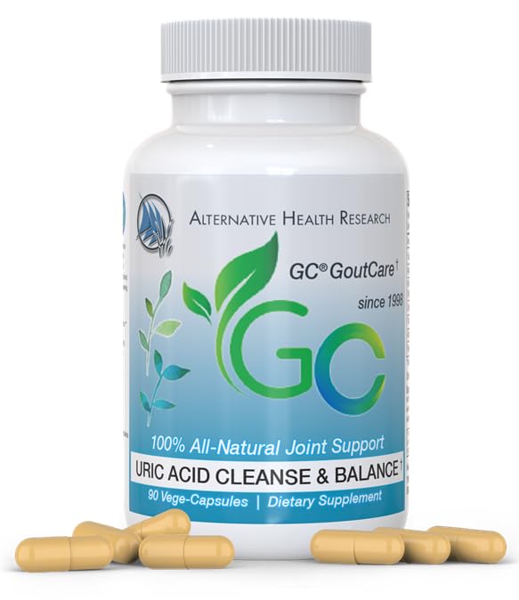 GC® GoutCare: Uric Acid Control | 우릭산 예방 | 합동 건강 보충교재 | 합동 안전 | 심황, 셀러리씨 추출물, 우유 이틀 및 더 많은 | 병당 90 캡슐 | Non-GMO