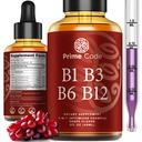 비타민 B3 B6 & B12를 가진 주요한 부호 액체 비타민 B1 하락 | B Complex 액체 보충교재 | 성인을 위한 Thiamine 보충교재 | 높은 흡수 | 면역성이 있는 지원 | Non-GMO | 글루텐 자유로운