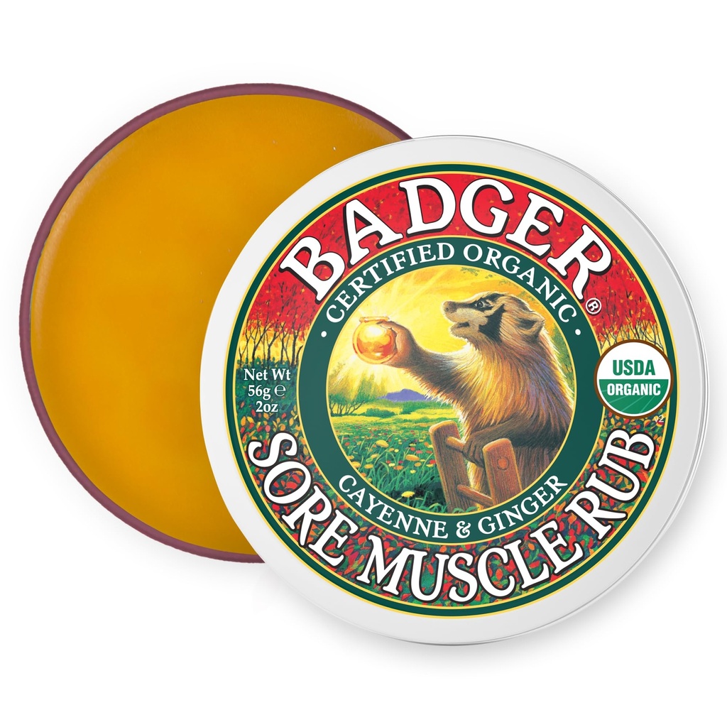 BADGER 유기 토양 근육 루비 틴, 2 OZ