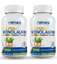 Palmara 건강 L 리진 + Monolaurin 600mg 1:1 비율 (2)