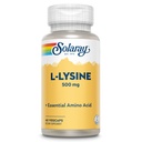 SOLARAY L Lysine 500 mg 캡슐 - Free-Form Essential Amino Acids Supplement - L-Lysine Amino Acid와 강력한 웰빙 지원 - 검증 된 실험실, 60 일 보증, 60 서빙, 60 VegCaps
