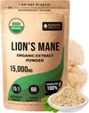 Numami Organic Lions Mane Mushroom Extract Powder | 높은 효능에 대한 이중 추출 | 쉽게 인지 기능을 강화하기 위해 매일 차 커피 또는 스무디에서 용해