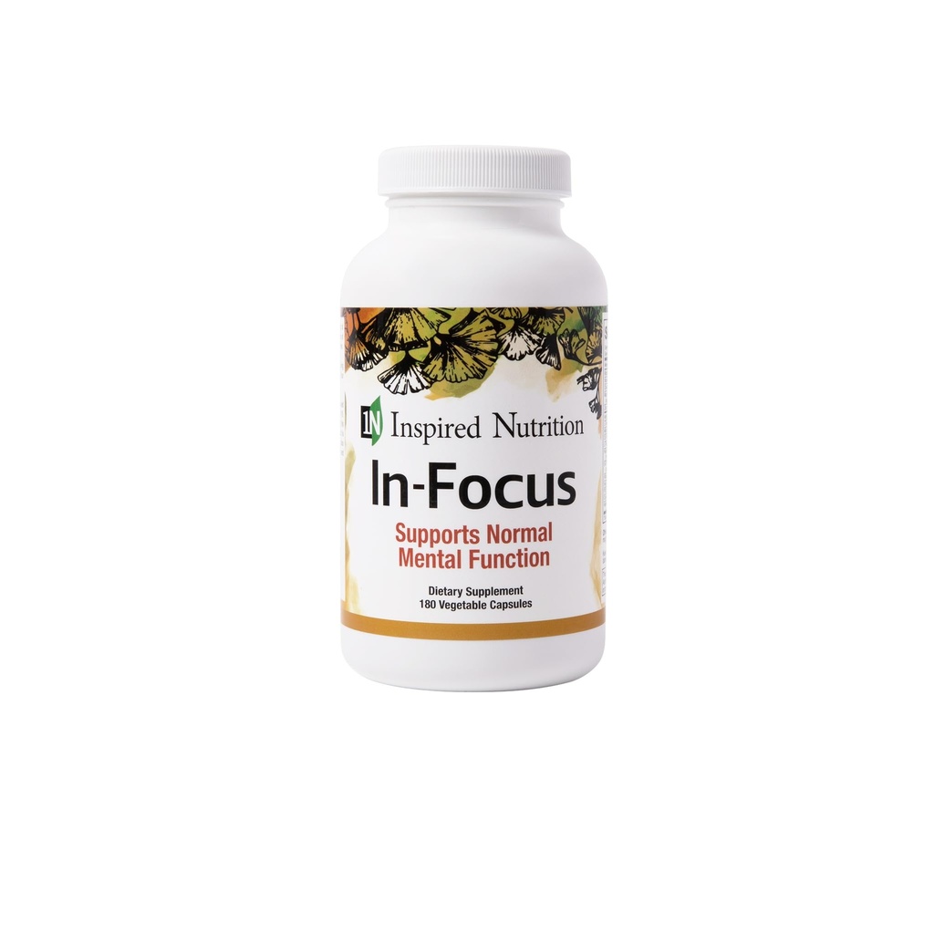 in-Focus - Mental Clarity 지원 - 카페인 없음 - 180 캡슐