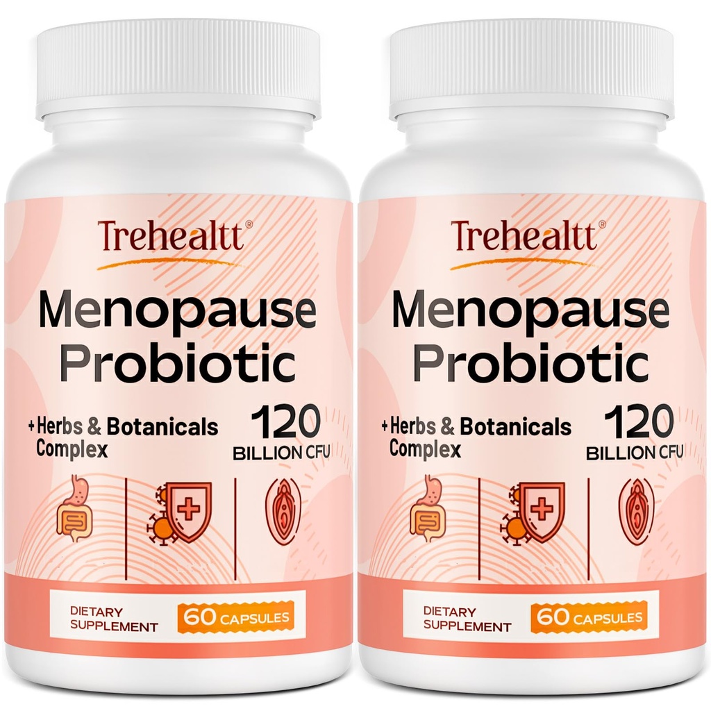 여성, 120 억 CFU Probiotic, 13-in-1 허브 & 식물 단지, 호르몬 Menopause, 핫 플래시, 나이트 스웨터, 무드 스윙, 수면 장애, Vegan, 120 캡에 대한 폐 보충제