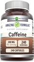 서빙 당 놀라운 수식 카페인 200 Mg | 캡슐 | Non-GMO | 글루텐 프리 | 미국 (1 팩, 240 개)