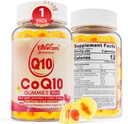 설탕 자유로운 CoQ10 200mg는 Gummies, 5X 더 나은 흡수 CoQ10 w/Resveratrol, 알파 Lipoic 산, Omega-3, 비타민 E, C의 세포 에너지, 심장, 뇌 및 산화 방지제 (1Pack)를 위한 Coenzyme Q10를 채웠습니다