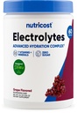 Nutricost Electrolyte Complex Powder (60 인분, 포도) - Hydration Supplement 음료 혼합 비타민과 미네랄
