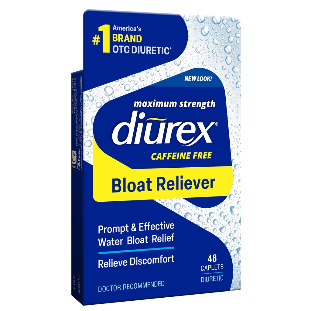 Diurex 카페인 자유로운 부유물 기복, 최대 힘, 구호 물 부유물 불편, 기복의 6 까지 시간, 48 조사