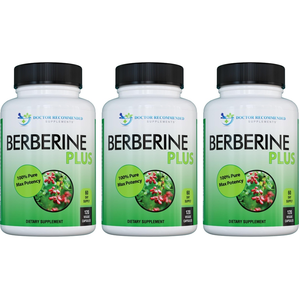 DOCTOR RECOMMENDED SUPPLEMENTS Berberine Plus 1200mg / 서빙 - 120 Veggie 캡슐 로얄 젤리 (120 개)