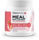 TransformHQ 식사 교체 Shake 분말 7 서빙 (딸기 & 크림) - 글루텐 무료, 비 GMO