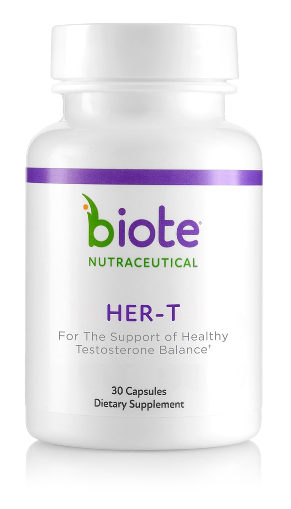 Biote Nutraceuticals - HER-T - 여성을위한 건강한 테스토스테론 균형 지원 (30 캡슐)