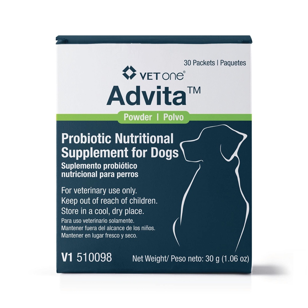 개를위한 VetOne Advita Probiotic 영양 보충 - 30 패킷