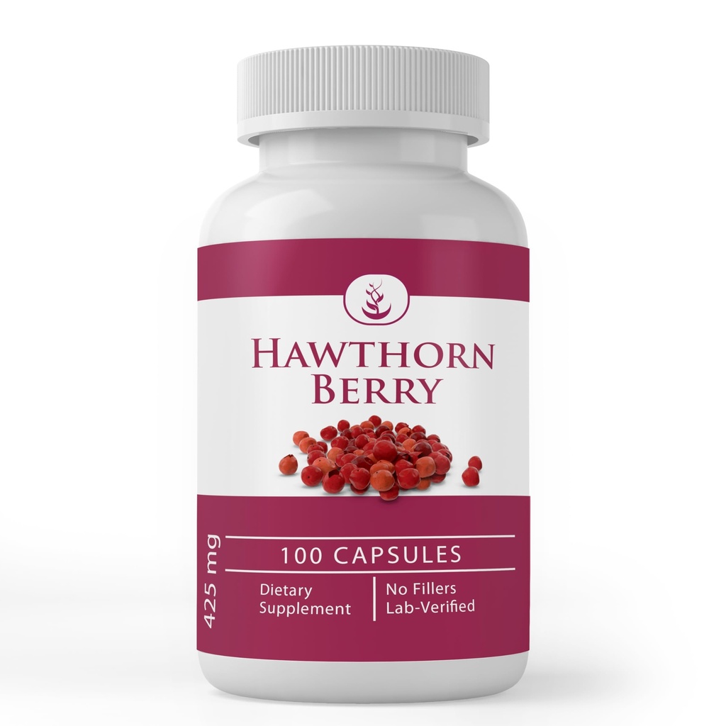 PURE ORIGINAL INGREDIENTS Hawthorn Berry, (100 캡슐) 항상 순수, 첨가제 또는 필러 없음, 실험실 검증