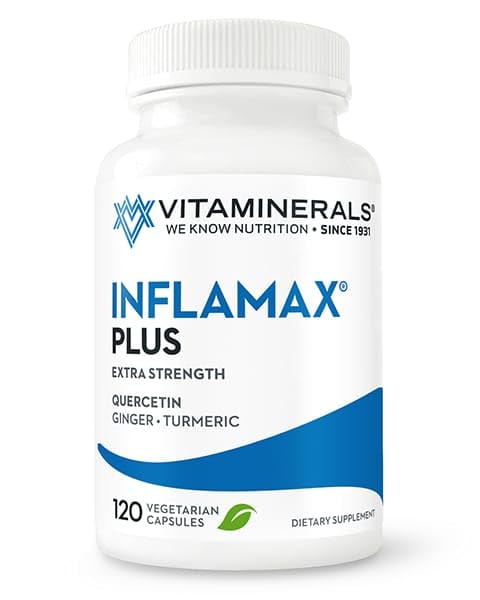 Vitaminerals® 121+ Inflamax® Plus | Quercetin | Proteolytic Enzymes | Ginger | Turmeric | Veggie 모자