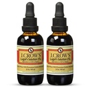 J.CROW'S® Lugol의 Iodine 2% 2 oz (2 병)의 해결책 – 우수한 Iodine & 칼륨 Iodide 액체, 글루텐 &, 알콜 자유로운 자연적인 소금물 추출물, 만료 없음