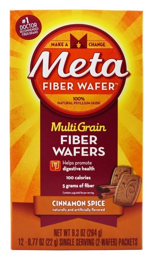 Metamucil 섬유 웨이퍼 Cinnamon 12 ea