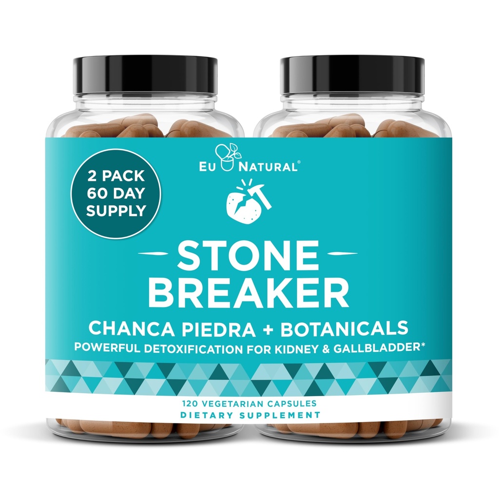 Chanca Piedra 돌 차단기 - 자연 용해제, Kidney Cleanse & Gallbladder 보충 – 멸균 유린 태스크, 홍조 불순, 명확한 체계 – 120 Vegan 연약한 캡슐