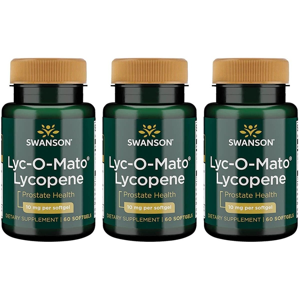 Swanson Lyc-O-Mato Lycopene 10 밀리그램 60 Sgels (3 팩)